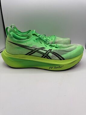 Asics MEGABLAST men’s 10.5 Neon Green FF Turbo² Running Shoes S6